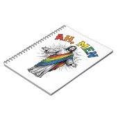 Ah Männer Regenbogen Religiös Vintage Notizblock (Linke Seite)