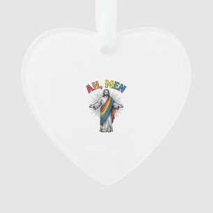 Ah Männer Regenbogen Religiös Vintage Ornament