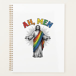 Ah Männer Regenbogen Religiös Vintage Planer