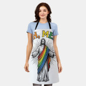 Ah Männer Regenbogen Religiös Vintage Schürze (Getragen)
