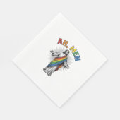 Ah Männer Regenbogen Religiös Vintage Serviette (Ecke)