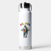 Ah Männer Regenbogen Religiös Vintage Trinkflasche (Vorderseite)