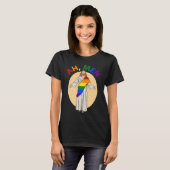 Ah Men Gay Pride Jesus Rainbow  LGBT Flag Christia T-Shirt (Vorne ganz)