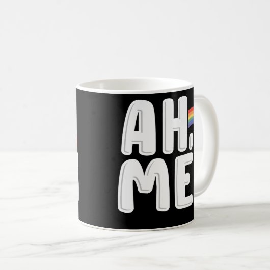 Ah Men Rainbow Gay Jesus Christian LGBT Pride Kaffeetasse (VorderseiteRechts)