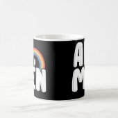 Ah Men Rainbow Gay Jesus Christian LGBT Pride Kaffeetasse (Mittel)