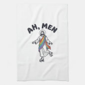 Ah Men Rollschuhfahren Glaube Vektordesign_1 Geschirrtuch (Vertikal)