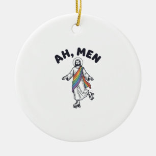 Ah Men Rollschuhfahren Glaube Vektordesign_1 Keramik Ornament