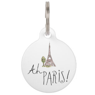 Ah Paris! Zitat   mit Effiel Turm Tiermarke