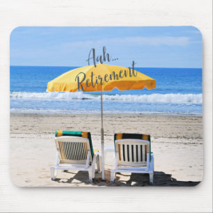 Ah...Ruhestand, Tag am Strand, Mousepad
