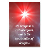 AH Scorpii Tischnummer (Rückseite)
