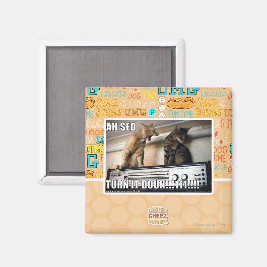 Ah Sed Dreh es ab! Magnet (Vorderseite/Rückseite)