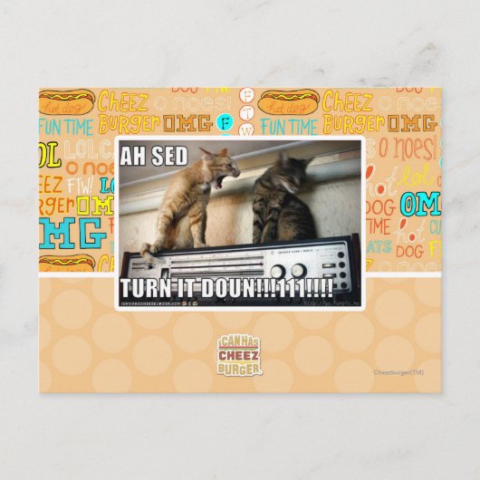 Ah Sed Dreh es ab! Postkarte (Vorderseite)