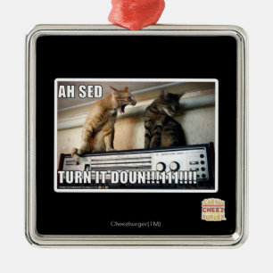 Ah Sed Dreh es ab! Silbernes Ornament