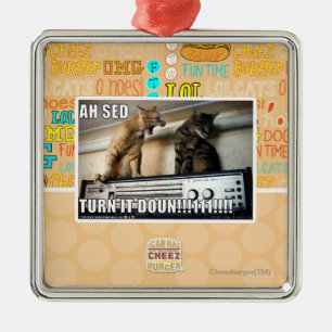 Ah Sed-Drehung es unten!! Silbernes Ornament
