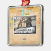 Ah Sed-Drehung es unten!! Silbernes Ornament (Links)