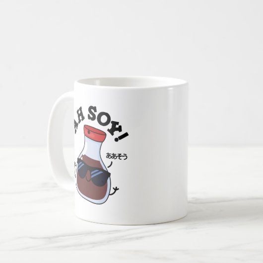 Ah Soy Funny Soy Sauce Pub Kaffeetasse (Vorderseite Links)