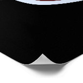 Ah Soy Funny Soy Sauce Pun Dark BG Poster (Ecke)