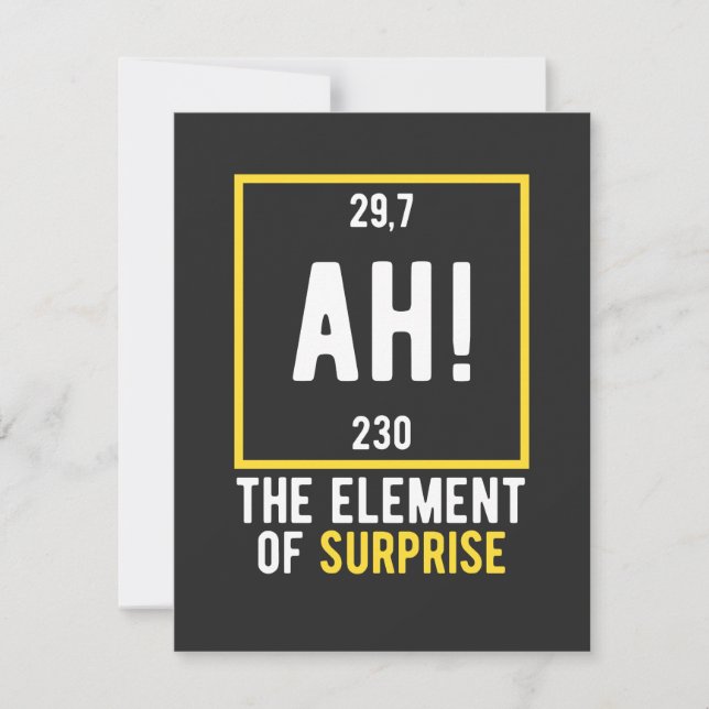 Ah The Element of Surprise (Vorderseite)