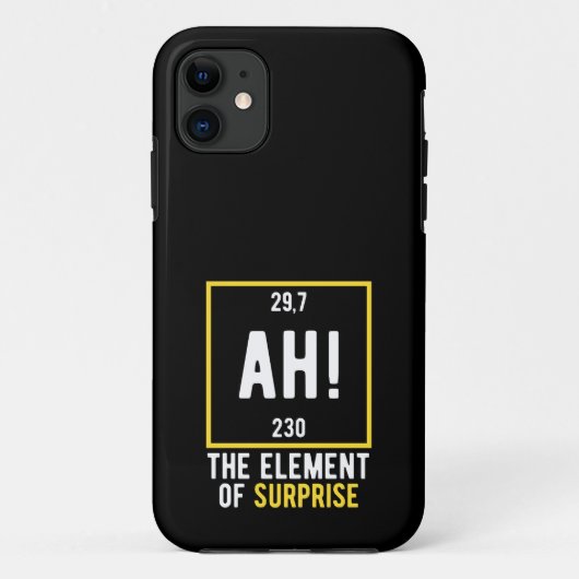 Ah The Element of Surprise Case-Mate iPhone Hülle (Rückseite)