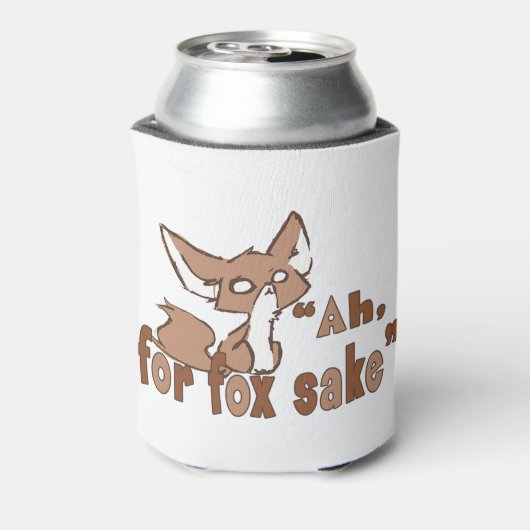 Ah, um der Fuchs-Kunst willen Dosenkühler (Kanne Rückseite)