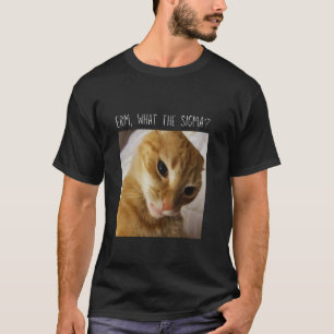 Äh, Was Sigma Lustige Katzen-Meme T-Shirt