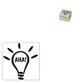 "AHA"-Briefmarke aus Glühbirne Gummistempel (Stempel)