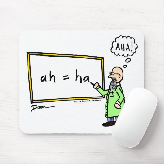 Aha! Cartoon Mousepad (Mit Mouse)