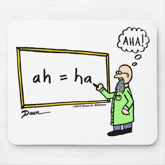 Aha! Cartoon Mousepad (Vorne)