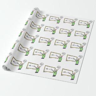 AHA! Cartoon Wrapping Paper Geschenkpapier