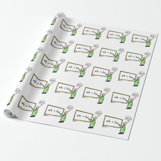 AHA! Cartoon Wrapping Paper Geschenkpapier (Ungerollt)