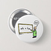 Aha! Schaltfläche Cartoon Button (Vorne & Hinten)