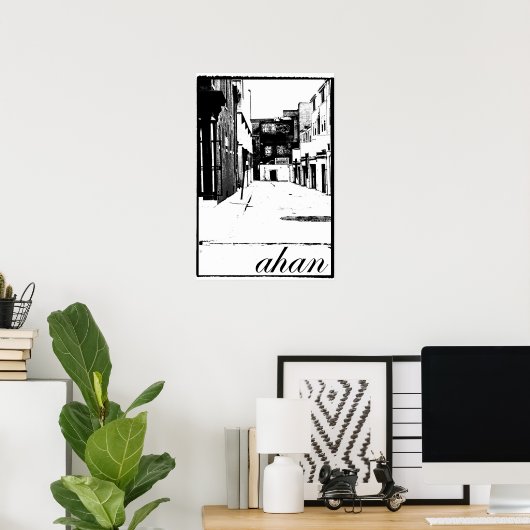 Ahan Alley Poster (Heimbüro)