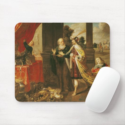 Ahasuerus, das Mordecai seinen Schatz zeigt Mousepad (Mit Mouse)