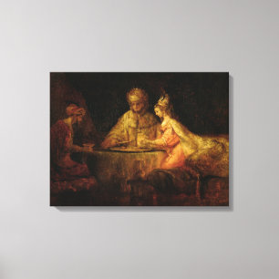Ahasuerus, Haman und Esther, c.1660 Leinwanddruck