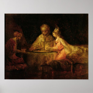 Ahasuerus, Haman und Esther, c.1660 Poster