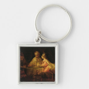 Ahasuerus, Haman und Esther, c.1660 Schlüsselanhänger