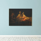 Ahasuerus und Haman am Esther Fest Leinwanddruck (Insitu (Holzboden))