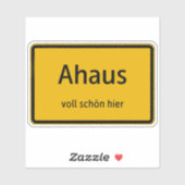 Ahaus Aufkleber Sticker Autoaufkleber (Blatt)