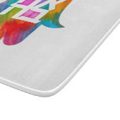 Ahava Hamsa Art Cutting Board Schneidebrett (Ecke)