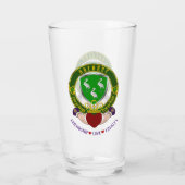 Ahearne Irish Shield & Claddagh Beer Glas (Rückseite)