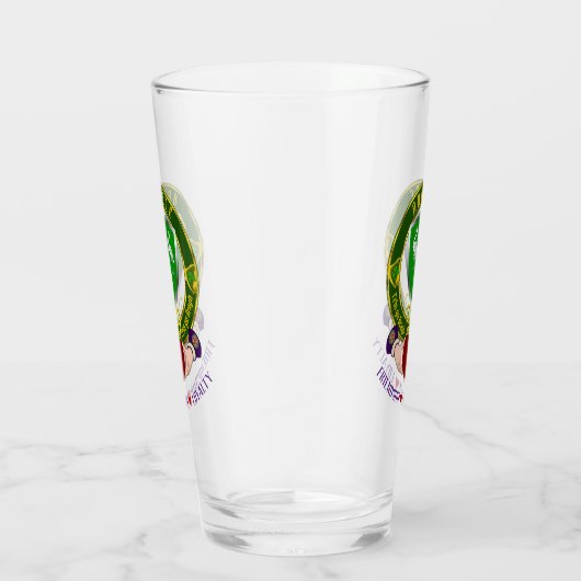 Ahearne Irish Shield & Claddagh Beer Glas (Rechts)