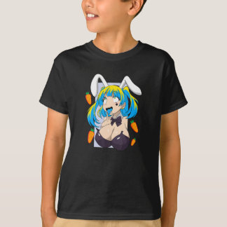 Ahegao Shirt Anime Gesicht Kaninchen Cosplay Lewis