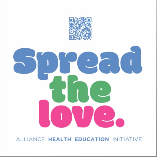 AHEI verbreitete die Liebe Sticker Promo (Vorderseite)