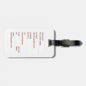 Ahem Funny Jesus auf weißem Hintergrund Gepäckanhänger (Rückseite horizontal)