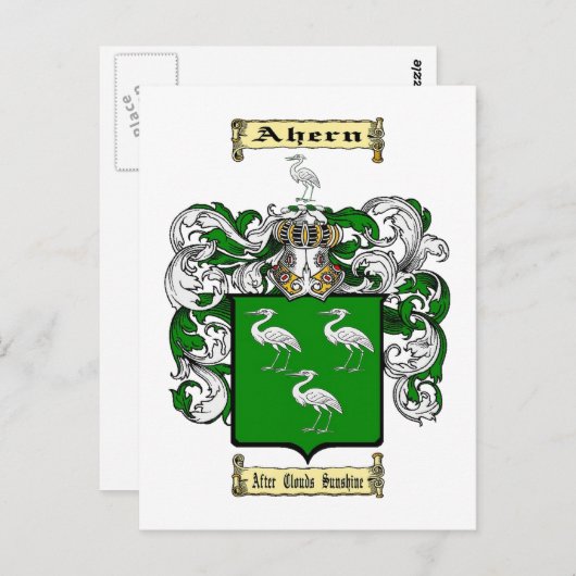 Ahern Postkarte (Vorne/Hinten)