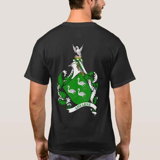 Aherne Coat of Arms Personalisiert T-Shirt (Rückseite)