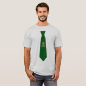 Aherne Irish Abzeichen Necktie T - Shirt (Vorne ganz)