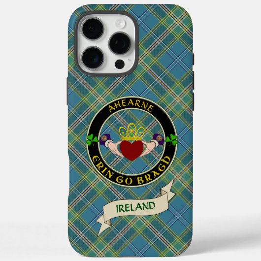 Aherne Irish Claddagh Personalisiert Case-Mate iPhone Hülle (Rückseite)