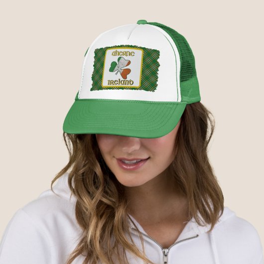 Aherne Irish Flag Kleeblatt Trucker Hat Truckerkappe (Beispiel)