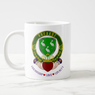Aherne Irish Shield mit Riesenkaffee-Tasse Jumbo-Tasse